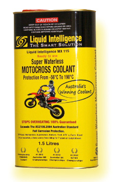 Liquid Intelligence 115 Motorcycle Super Waterless Coolant - Guaranteed No Overheating