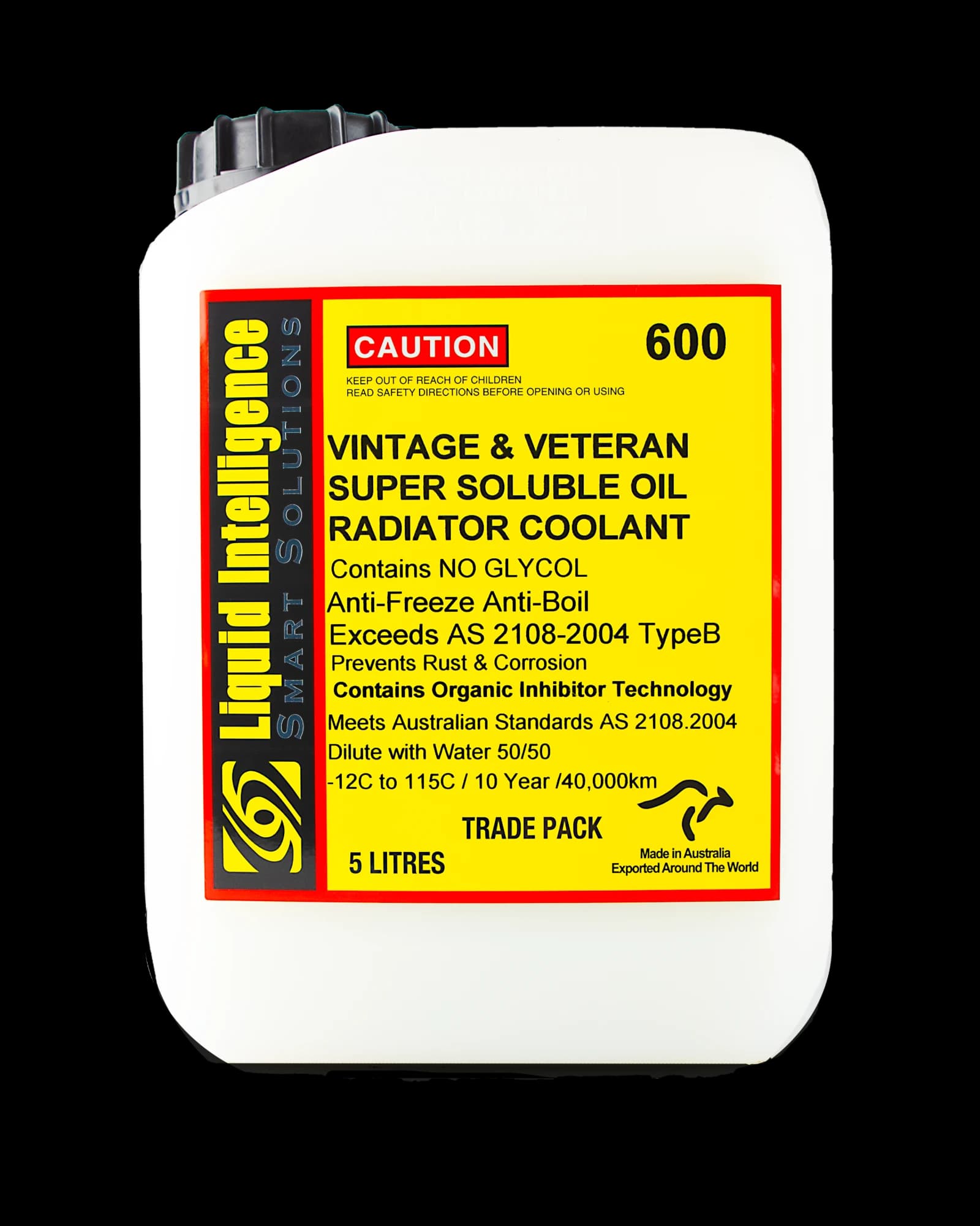 Liquid Intelligence 600 Vintage & Veteran Super Soluble Oil Radiator Coolant, 5L concentrate
