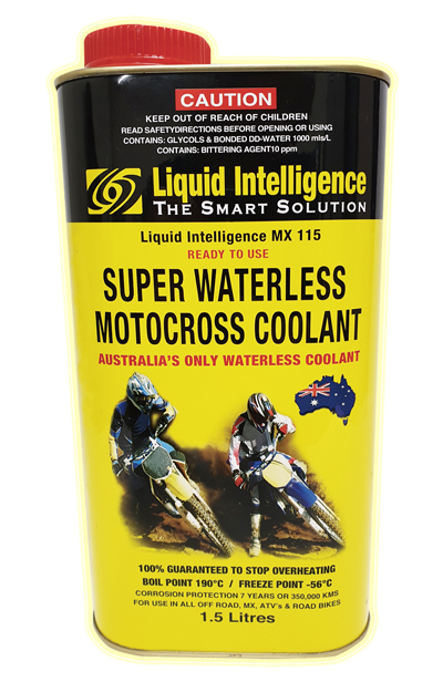 Liquid Intelligence 115 Motorcycle Super Waterless Coolant - Guaranteed No Overheating