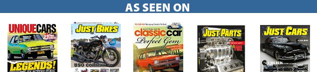 As seen in Unique Cars, Just Bikes, Classic Car, Just Parts and Just Cars