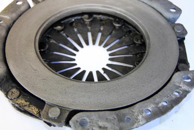 The same clutch face after 240, back to clean metal