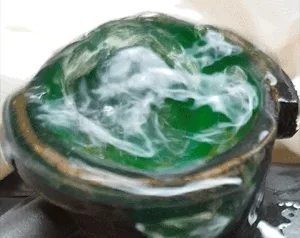 Animation of vigorous bubbling in a radiator