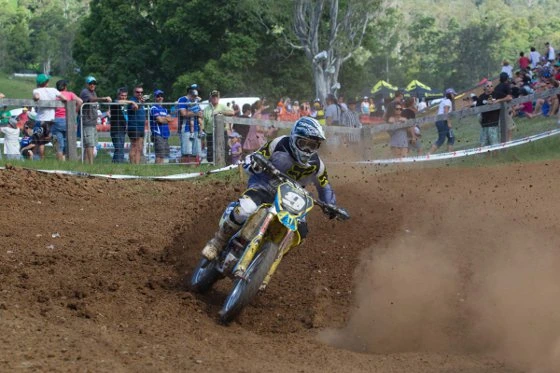A 07 Motorsports rider in the dirt