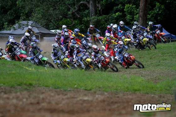 The pack off the start