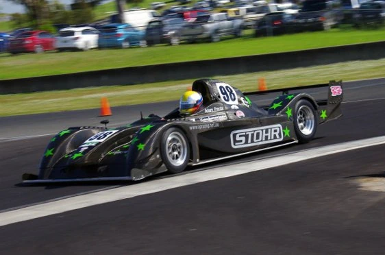 An AP Racing Stohr on track