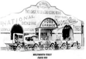 The Trevan family’s Ford garage in its early years