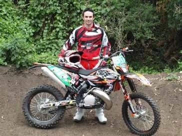 David Hogan with his KTM 250