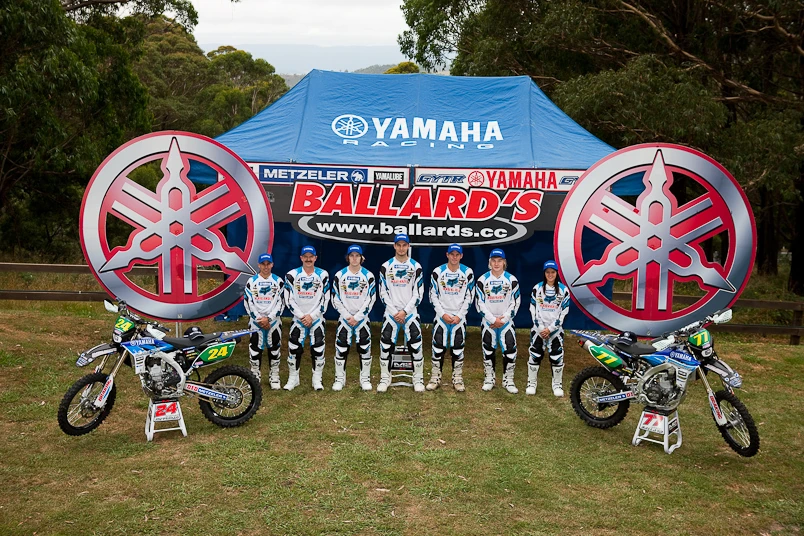 The Ballards Offroad Yamaha Racing team and bikes