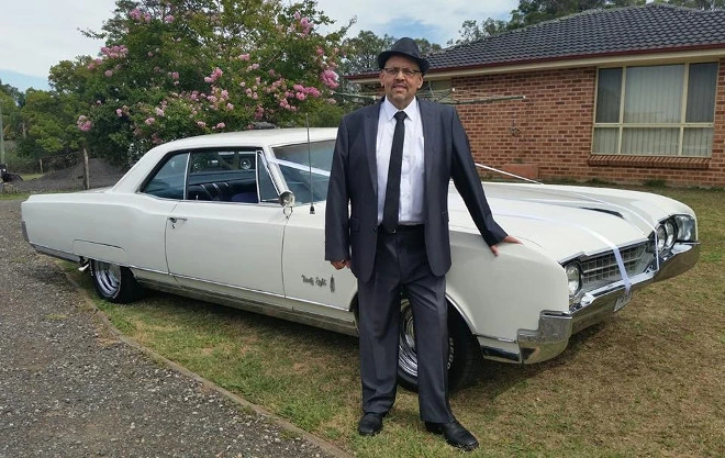 Gino Musico with his 1966 Oldsmobile 98