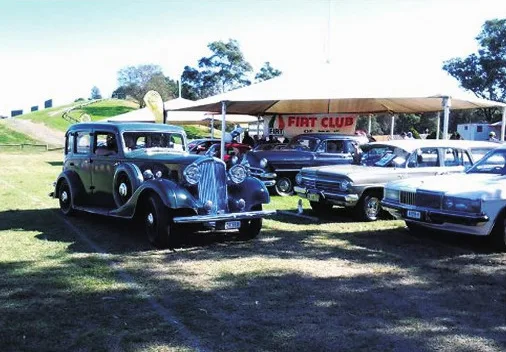 Helen’s 1934 Humber, “Dame Edna”, at Eastern Creek for the parade laps
