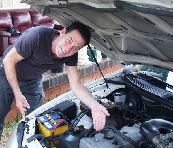 Mick Meade under the bonnet