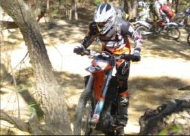 Peter Hampson on his KTM